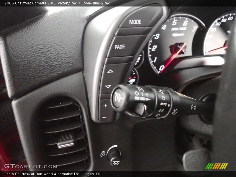 Controls of 2006 Corvette Z06