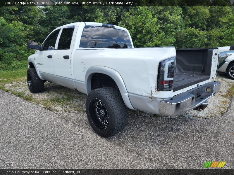 Bright White / Dark Slate Gray 2003 Dodge Ram 3500 SLT Quad Cab 4x4