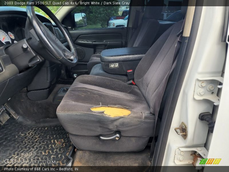 Bright White / Dark Slate Gray 2003 Dodge Ram 3500 SLT Quad Cab 4x4