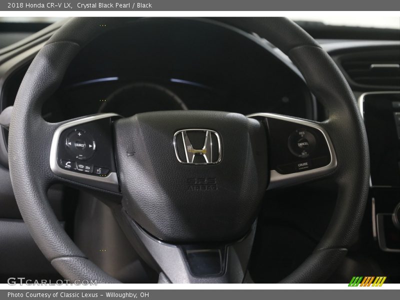 Crystal Black Pearl / Black 2018 Honda CR-V LX