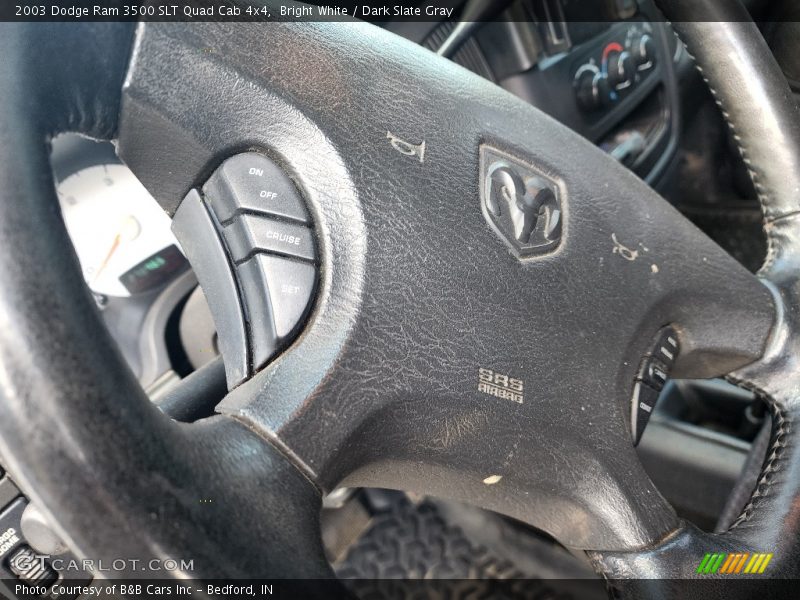 Bright White / Dark Slate Gray 2003 Dodge Ram 3500 SLT Quad Cab 4x4