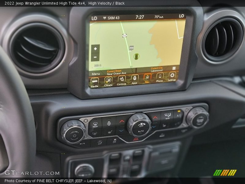 High Velocity / Black 2022 Jeep Wrangler Unlimited High Tide 4x4