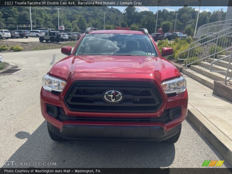 Barcelona Red Metallic / Cement Gray 2022 Toyota Tacoma SR Double Cab 4x4