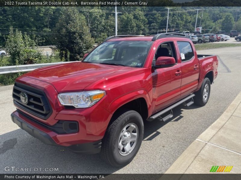Barcelona Red Metallic / Cement Gray 2022 Toyota Tacoma SR Double Cab 4x4