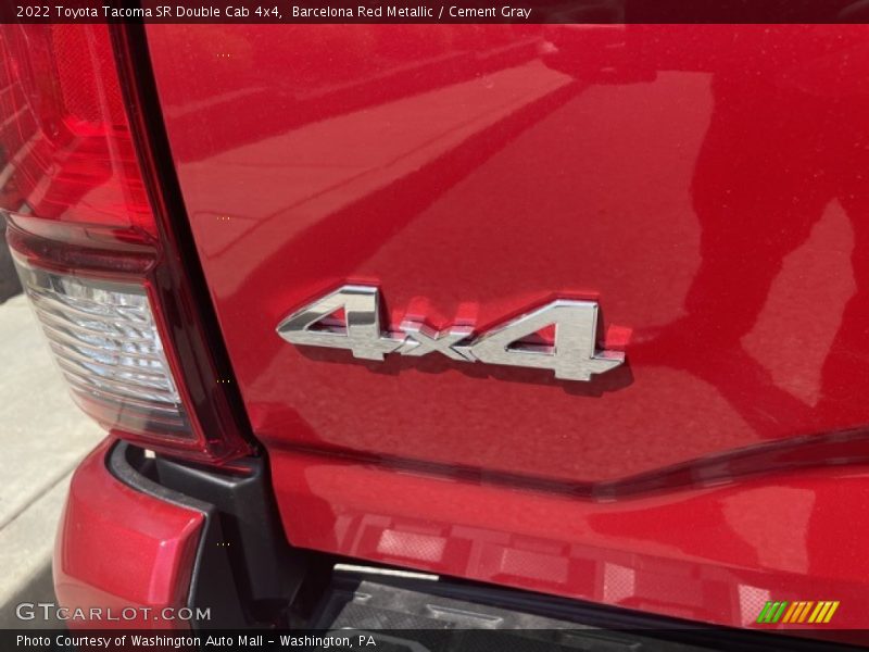 Barcelona Red Metallic / Cement Gray 2022 Toyota Tacoma SR Double Cab 4x4