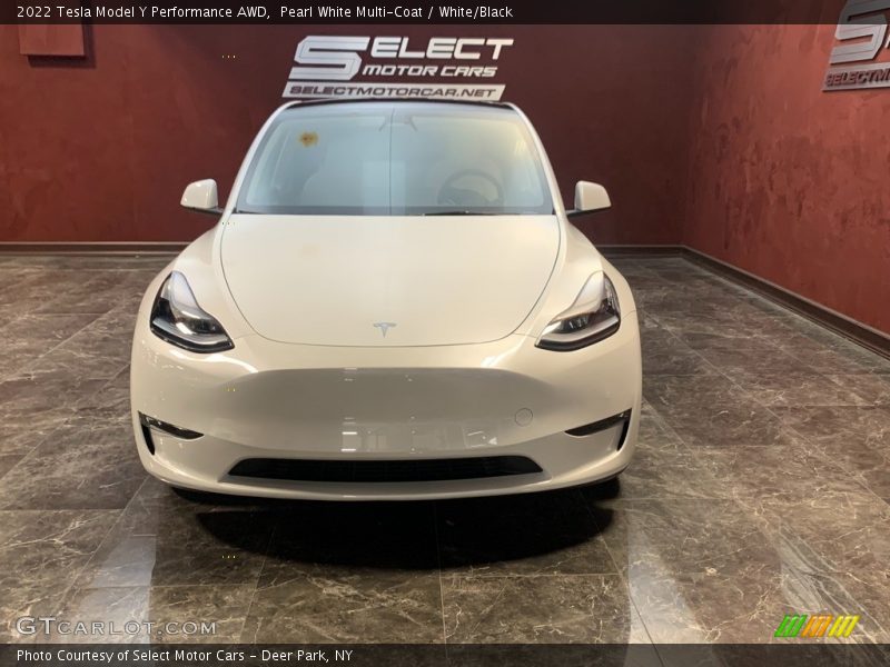 Pearl White Multi-Coat / White/Black 2022 Tesla Model Y Performance AWD