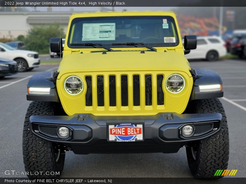 High Velocity / Black 2022 Jeep Wrangler Unlimited High Tide 4x4