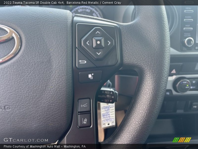 Barcelona Red Metallic / Cement Gray 2022 Toyota Tacoma SR Double Cab 4x4