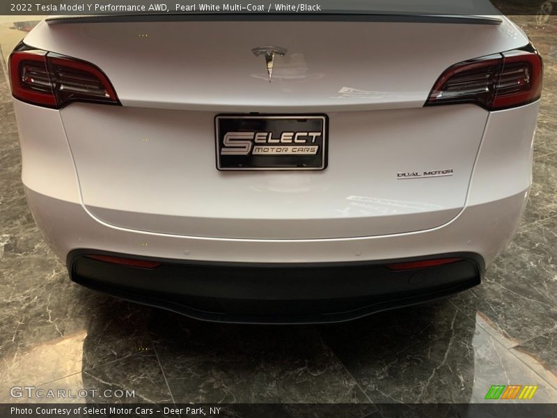 Pearl White Multi-Coat / White/Black 2022 Tesla Model Y Performance AWD
