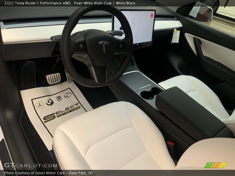  2022 Model Y Performance AWD White/Black Interior