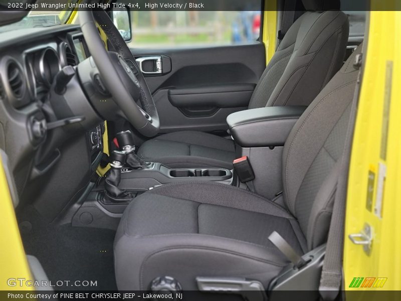 Front Seat of 2022 Wrangler Unlimited High Tide 4x4