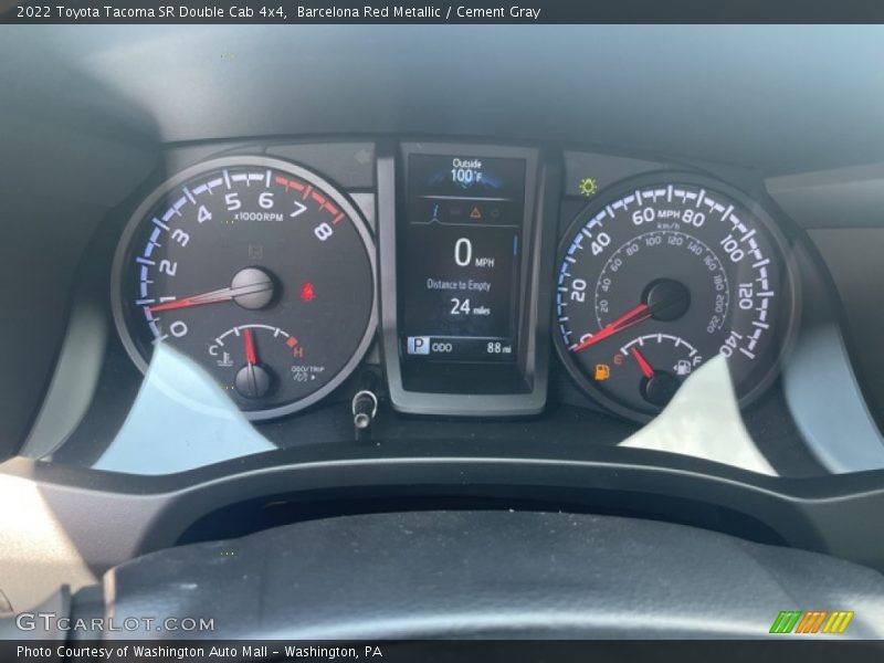 Barcelona Red Metallic / Cement Gray 2022 Toyota Tacoma SR Double Cab 4x4