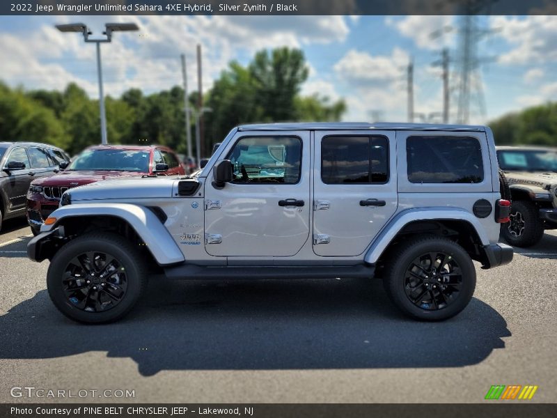 Silver Zynith / Black 2022 Jeep Wrangler Unlimited Sahara 4XE Hybrid