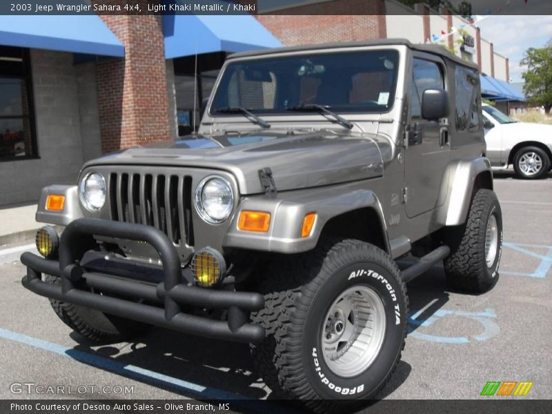 Light Khaki Metallic / Khaki 2003 Jeep Wrangler Sahara 4x4