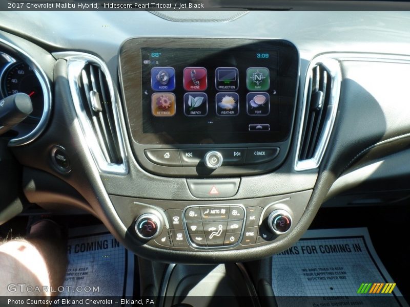 Iridescent Pearl Tricoat / Jet Black 2017 Chevrolet Malibu Hybrid