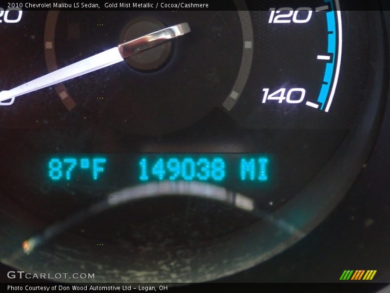 Gold Mist Metallic / Cocoa/Cashmere 2010 Chevrolet Malibu LS Sedan