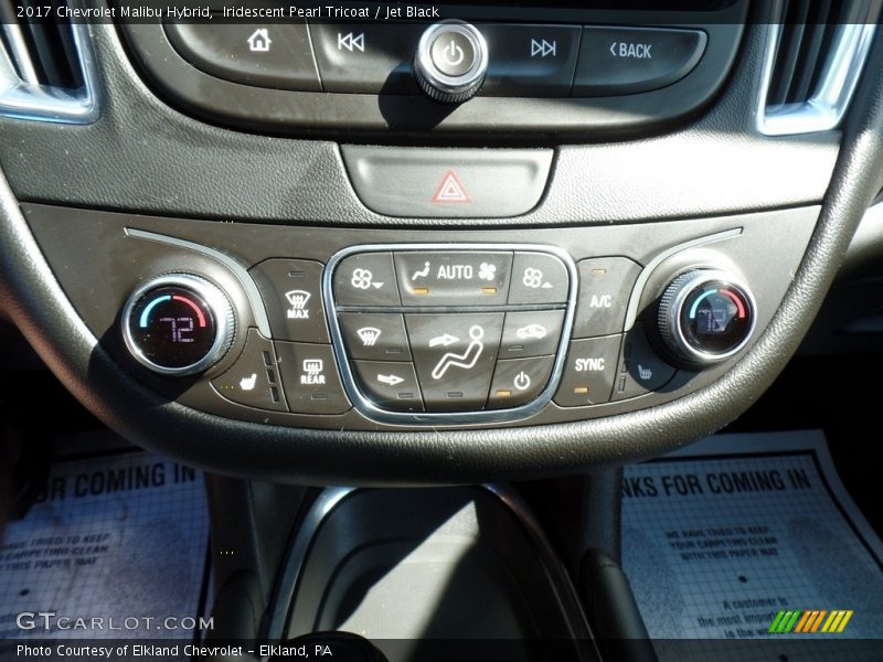 Iridescent Pearl Tricoat / Jet Black 2017 Chevrolet Malibu Hybrid