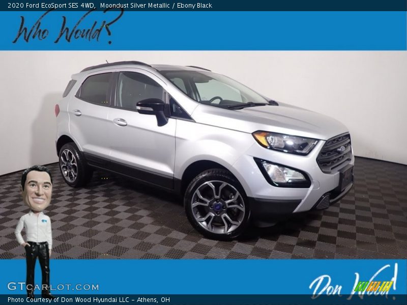 Moondust Silver Metallic / Ebony Black 2020 Ford EcoSport SES 4WD