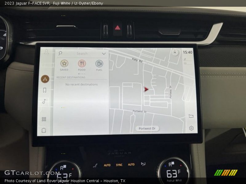 Navigation of 2023 F-PACE SVR