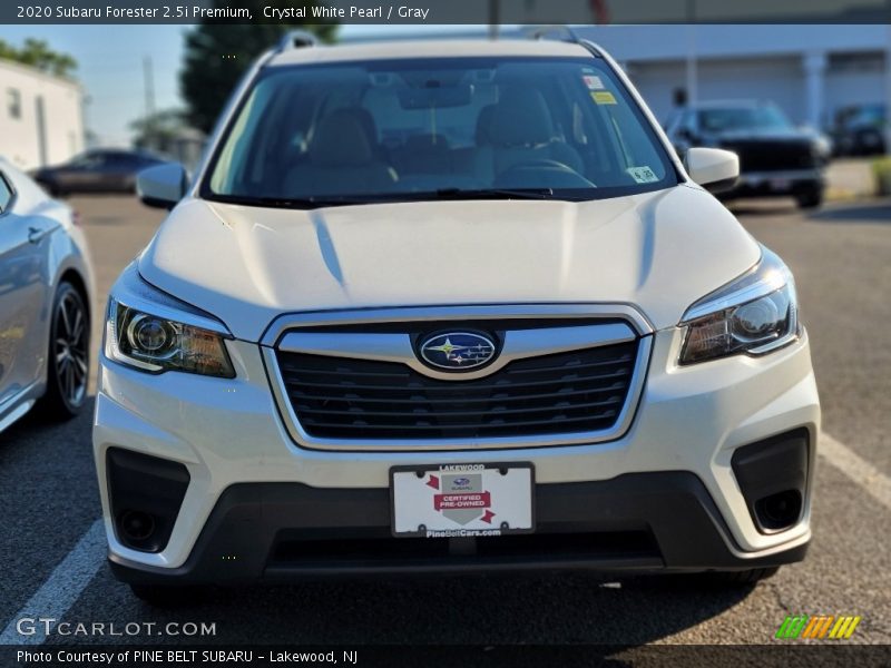 Crystal White Pearl / Gray 2020 Subaru Forester 2.5i Premium