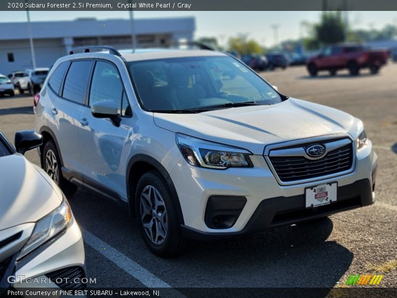 Crystal White Pearl / Gray 2020 Subaru Forester 2.5i Premium