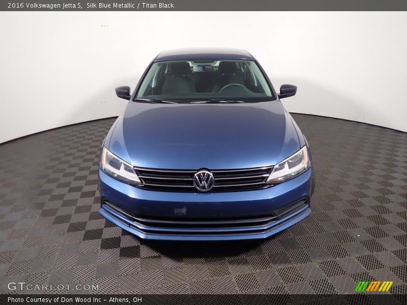 Silk Blue Metallic / Titan Black 2016 Volkswagen Jetta S