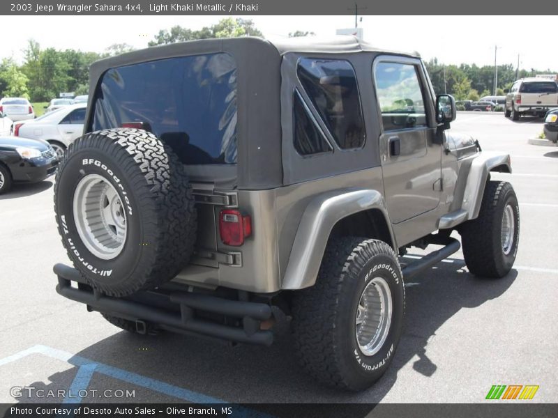 Light Khaki Metallic / Khaki 2003 Jeep Wrangler Sahara 4x4