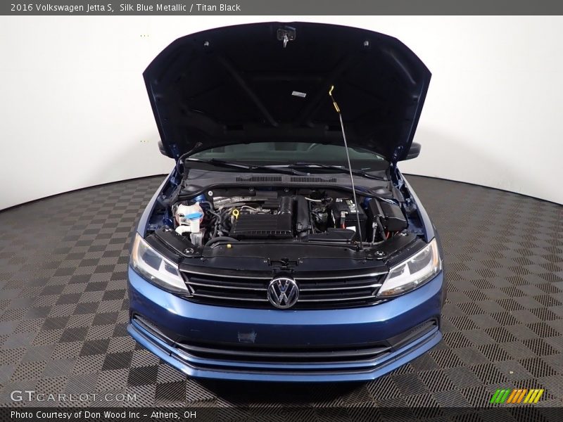 Silk Blue Metallic / Titan Black 2016 Volkswagen Jetta S