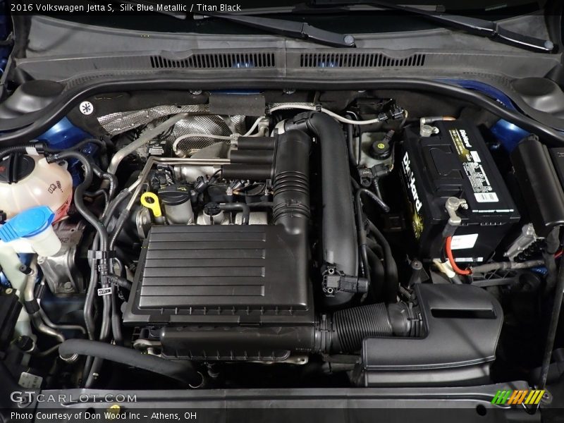 Silk Blue Metallic / Titan Black 2016 Volkswagen Jetta S