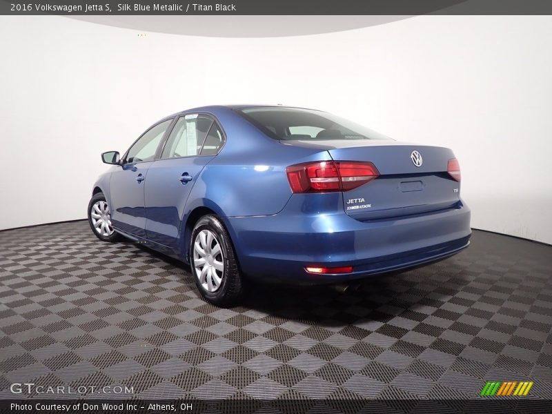 Silk Blue Metallic / Titan Black 2016 Volkswagen Jetta S
