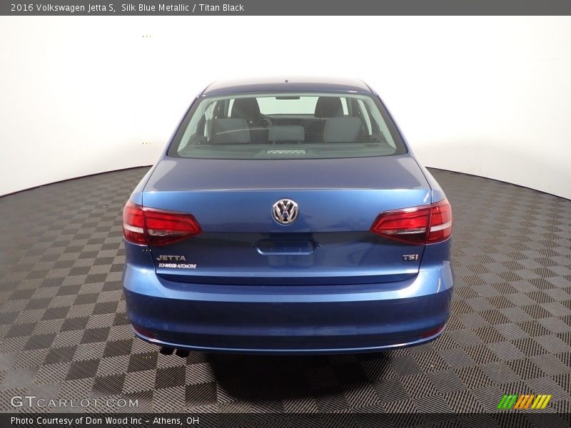 Silk Blue Metallic / Titan Black 2016 Volkswagen Jetta S