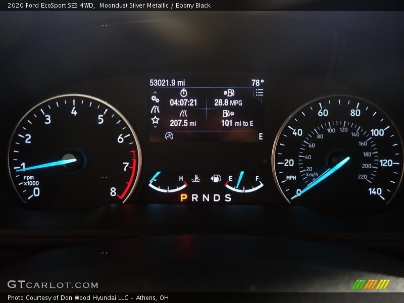 Moondust Silver Metallic / Ebony Black 2020 Ford EcoSport SES 4WD