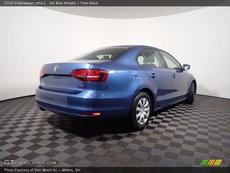 Silk Blue Metallic / Titan Black 2016 Volkswagen Jetta S