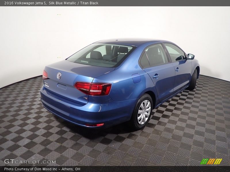 Silk Blue Metallic / Titan Black 2016 Volkswagen Jetta S
