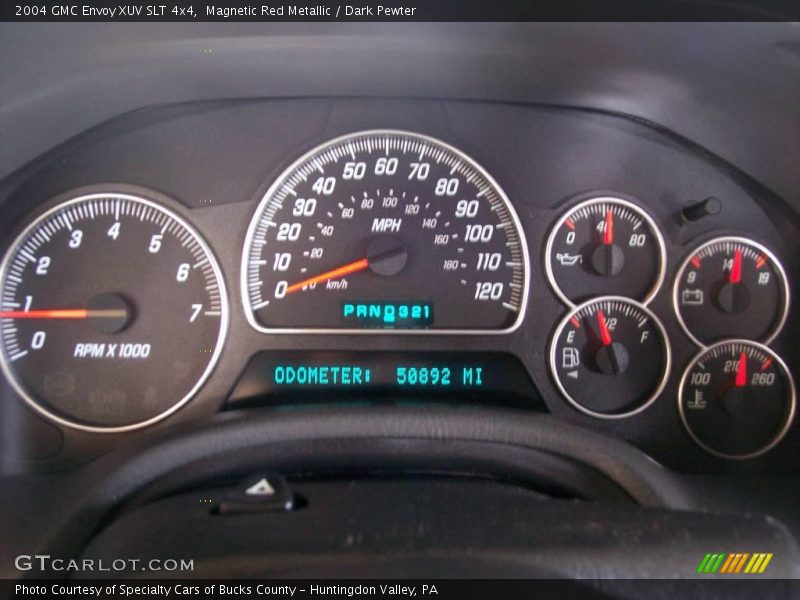 Magnetic Red Metallic / Dark Pewter 2004 GMC Envoy XUV SLT 4x4