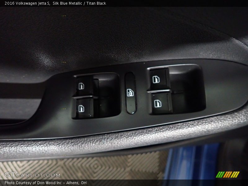Silk Blue Metallic / Titan Black 2016 Volkswagen Jetta S
