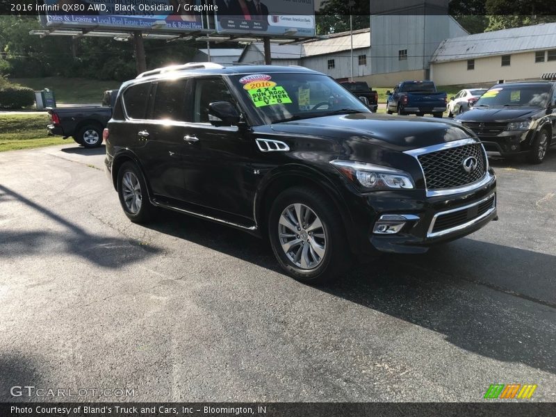 Black Obsidian / Graphite 2016 Infiniti QX80 AWD