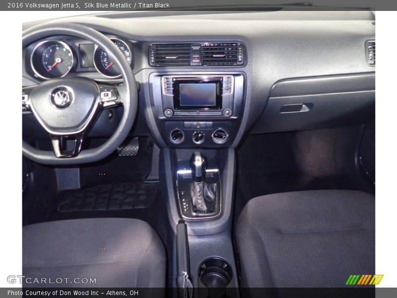 Silk Blue Metallic / Titan Black 2016 Volkswagen Jetta S