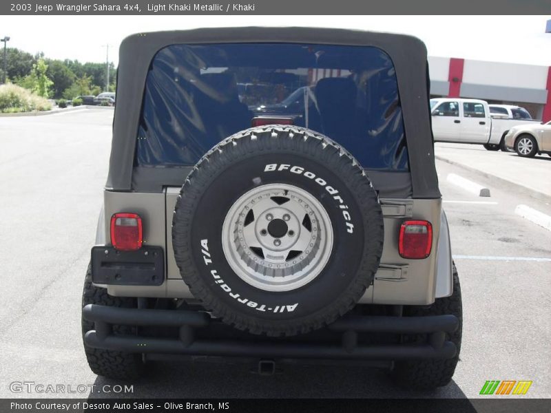 Light Khaki Metallic / Khaki 2003 Jeep Wrangler Sahara 4x4