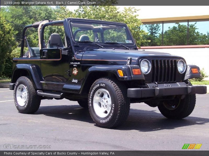Black / Camel/Dark Green 1999 Jeep Wrangler Sahara 4x4