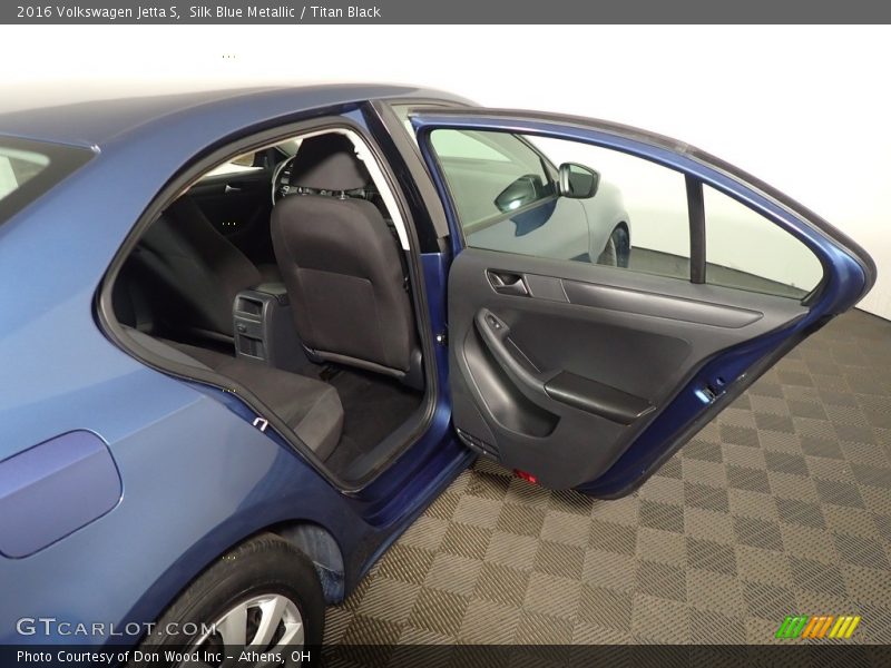 Silk Blue Metallic / Titan Black 2016 Volkswagen Jetta S