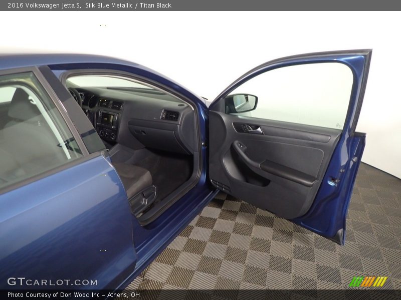 Silk Blue Metallic / Titan Black 2016 Volkswagen Jetta S