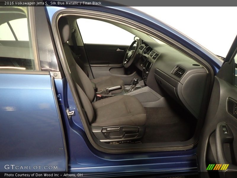 Silk Blue Metallic / Titan Black 2016 Volkswagen Jetta S