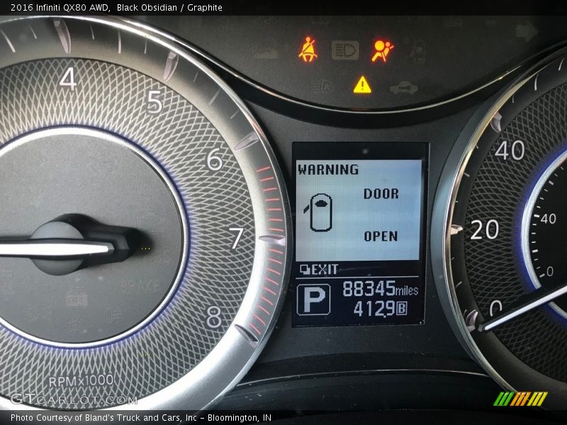  2016 QX80 AWD AWD Gauges