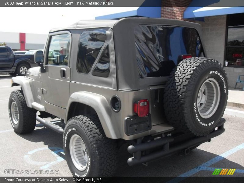 Light Khaki Metallic / Khaki 2003 Jeep Wrangler Sahara 4x4