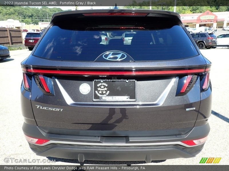 Portofino Gray / Black 2022 Hyundai Tucson SEL AWD