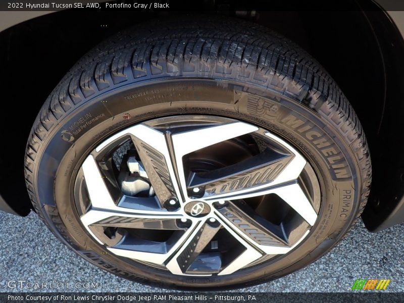 Portofino Gray / Black 2022 Hyundai Tucson SEL AWD