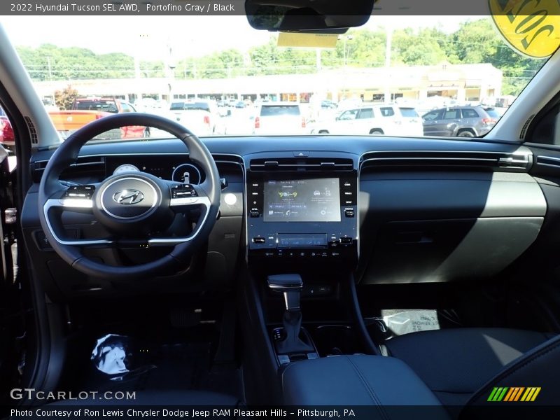Portofino Gray / Black 2022 Hyundai Tucson SEL AWD