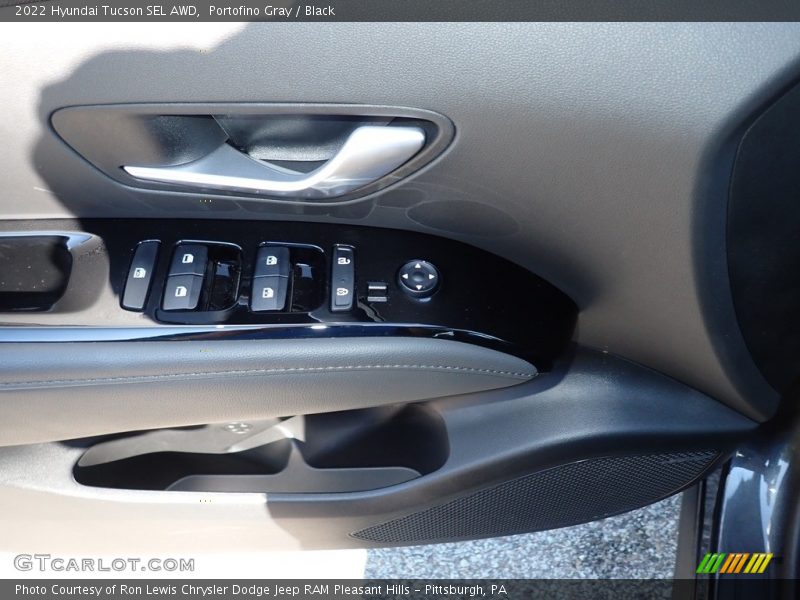 Portofino Gray / Black 2022 Hyundai Tucson SEL AWD