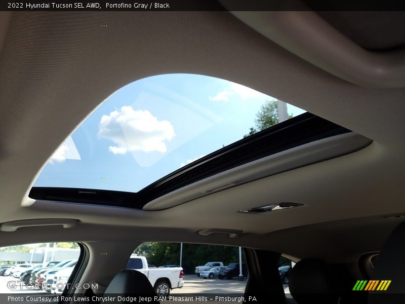 Portofino Gray / Black 2022 Hyundai Tucson SEL AWD